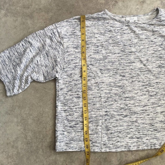 Pure J Jill Shirt Womens Medium Petite Gray Oversized Knit‎ Relaxed Lounge - Picture 4 of 10